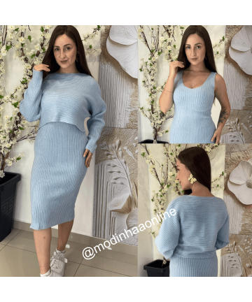 Conjunto Djulia Azul Bebe